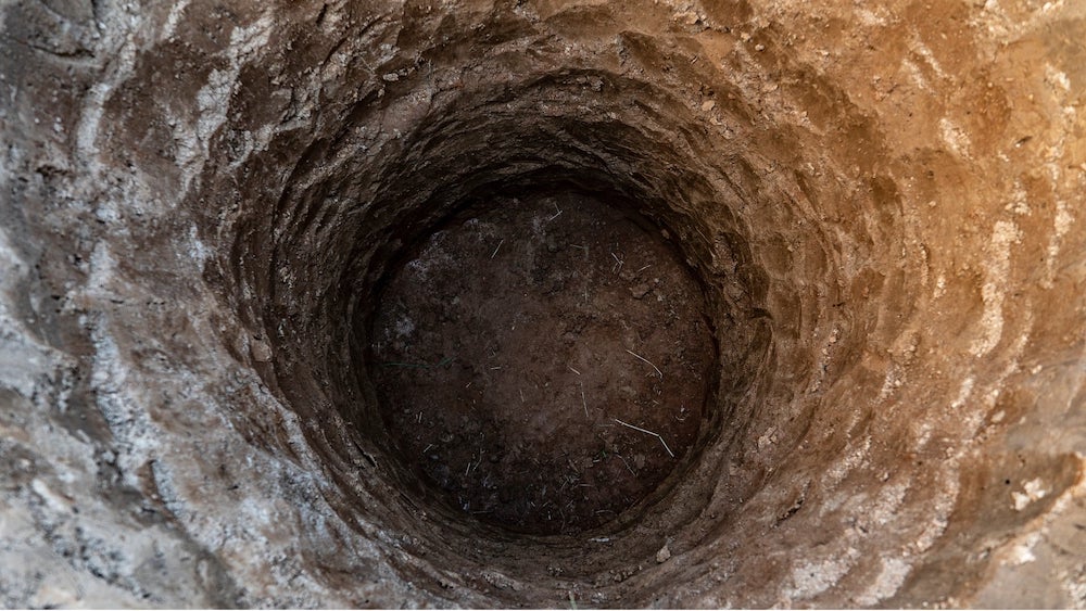 Empty water well dug into dirt | How Deep Can GPR detect? | US Radar