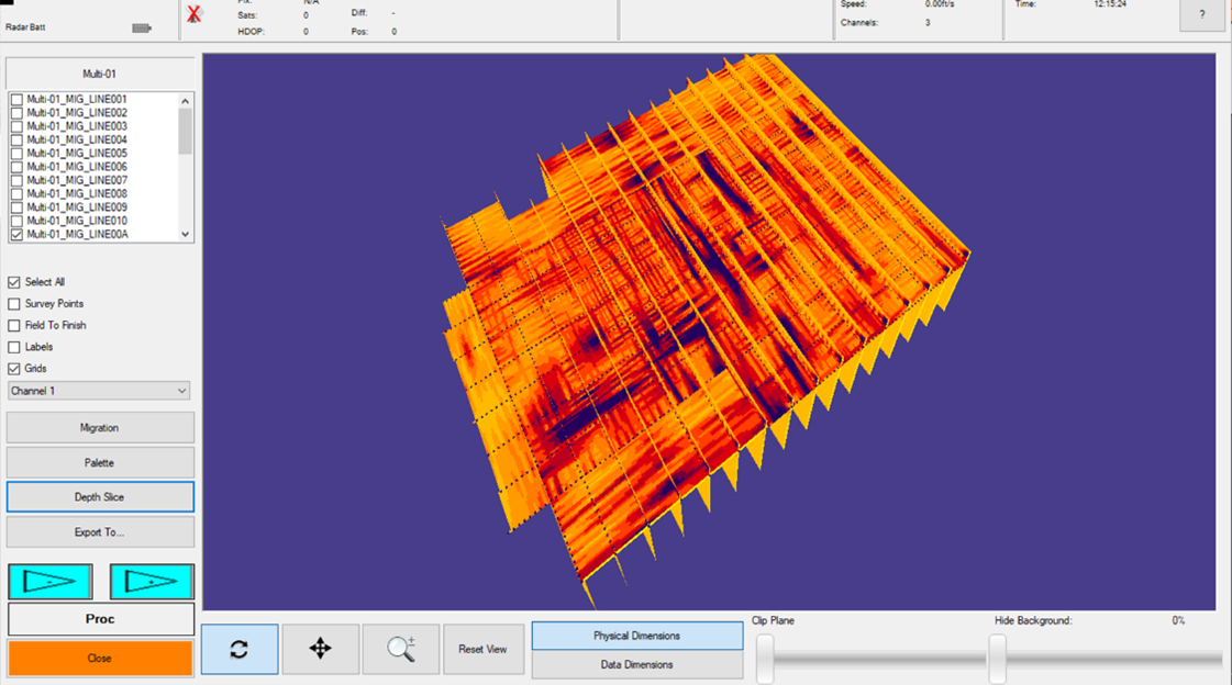 3D Model with Depth Slice