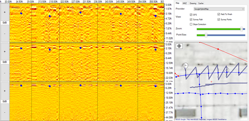 GPR Data With Map 2